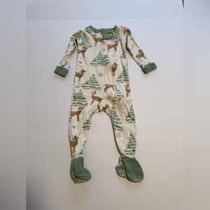 Burt's Bees Baby Holiday Reindeer Footie